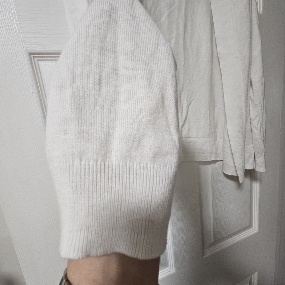 NWOT Old Navy White Open Drape Cardigan Sz XL - Picture 3 of 4